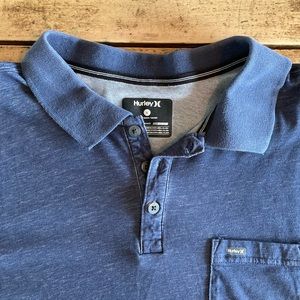2/20$ Hurley navy polo size Large